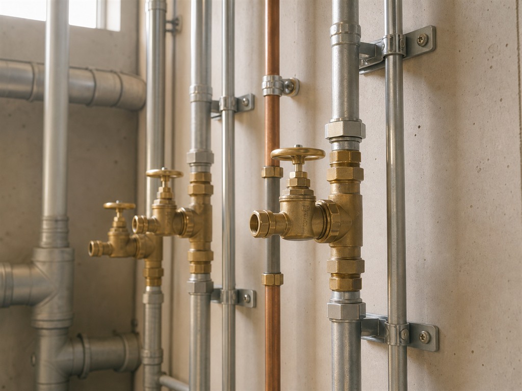 給排水設備工事の業種イメージ写真。実際の施工事例ではありません。